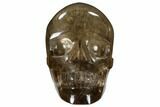 Carved, Smoky Quartz Crystal Skull #118112-1